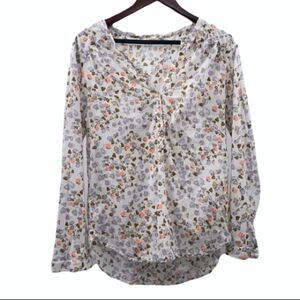 Women’s Cotton Floral Medium Top Ace Delivery Brand Long Sleeve Blouse